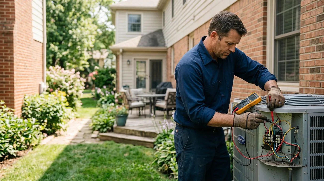 HVAC technician working near Amma, WV